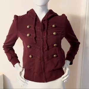 [Forever 21] Military Style Zip Up Hoody